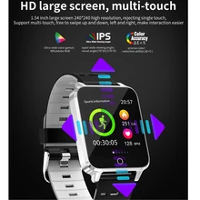 X9 1.54 inch Multi-Touch Screen IP68 Waterproof Smart Watch With LED Light Heart Rate Monitor Smartwatch Connect Android Iphone
