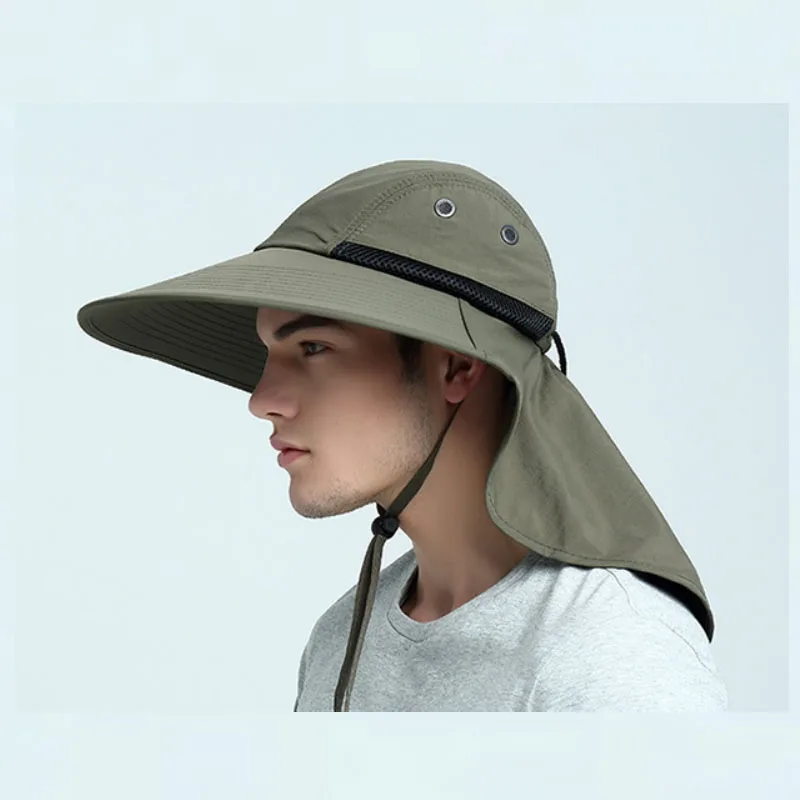 

Fishing Hats for Large Head Men Women Wide Brim Outdoor Activity Sun Protection UV Blocking Waterproof Breathable Cap 60cm/61cm