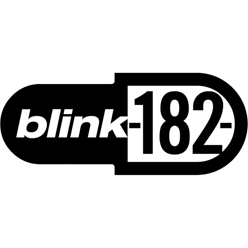 

BLINK-182 Car Styling Stickers Fashion Punk Rock Car Decal Accessories Black/Silver