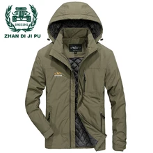 ZHAN DI JI PU Брендовая одежда мужская осенне-зимняя Ветровка Куртки и пальто размер M-4XL 105