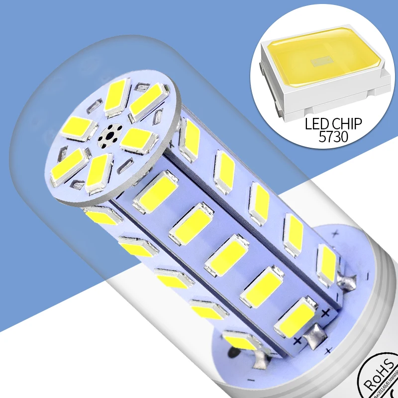 CanLing светодиодный лампы E14 лампа 220 В ампулы светодиодный Свеча светильник лампочка E27 лампа «Кукуруза» 5730 SMD 24 36 48 56 69 72 светодиодный s Bombilla GU10 лампада