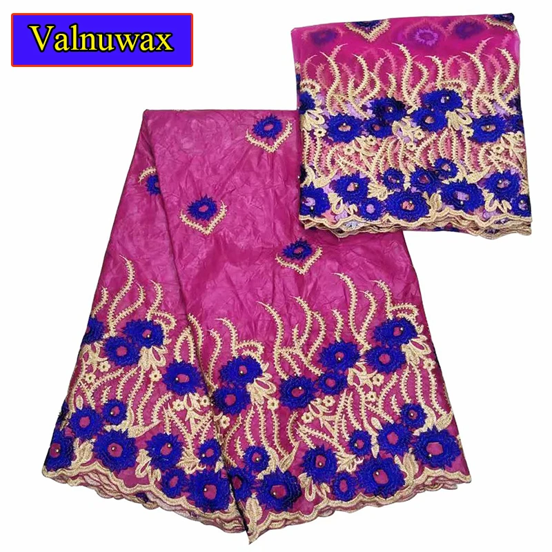 

2018 Hot Sell Bazin Riche French tulle mesh high quality African lace fabrics Bazin riche getzner for party dresses