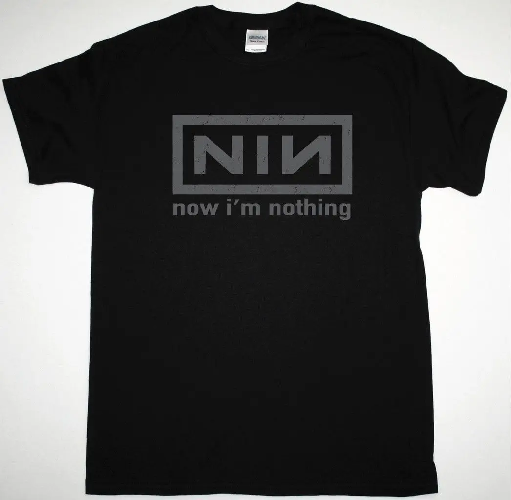 

NINE INCH NAILS NOW I'M NOTHING BLACK T SHIRT TRENT REZNOR INDUSTRIAL METAL NIN 3D T-Shirt Men Plus Size Cotton Tops Tee Free