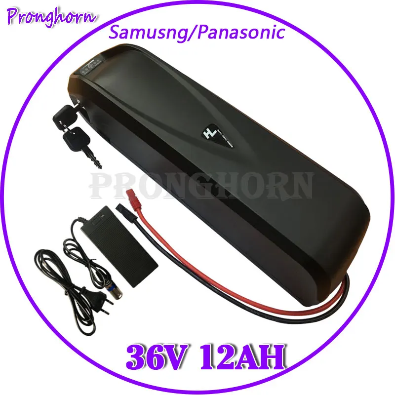 

US EU Free Tax 36V 500W use Samsung/Panasonic cell 36V 12Ah Lithium Battery 36V 12AH E-Bike Battery with USB+BMS +42V 2A Charger