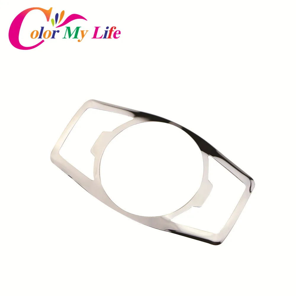 

Color My Life Stainless Steel Headlight Switch Sequins Cover Sticker for Ford Focus 3 4 MK3 Mk4 Kuga Escape Everest Accessories