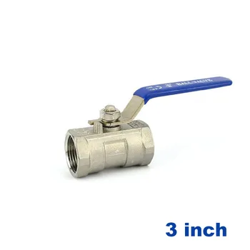 

GOGO High quality 1PC Ball valve Stainless steel DN80 Female thread 3 inch BSP SS304 316 SS201 2 way Ball Valve