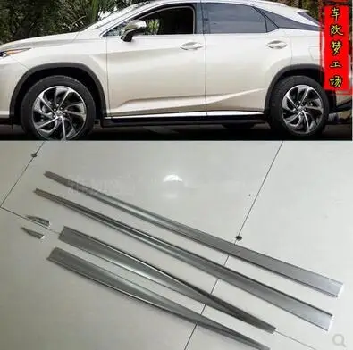 Серебряная отделка корпуса двери для Lexus RX 350 450 2016 комплект аксессуаров литья