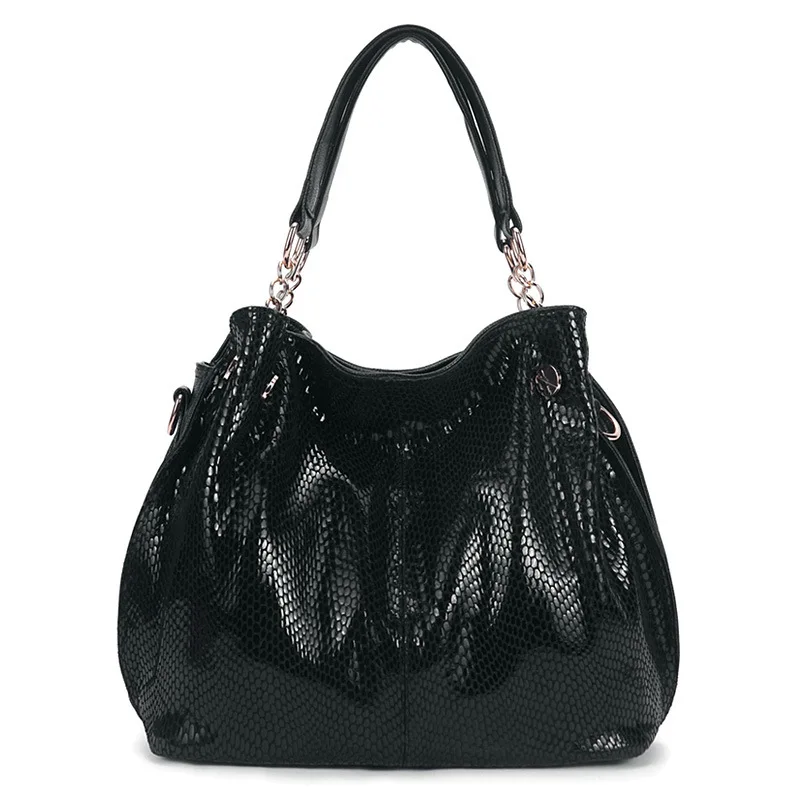 

Fashion Women's Handbag Korean Commuter Bag Large Capacity Multifunctional Snake Pattern Single Shoulder Diagonal Straddle Bag