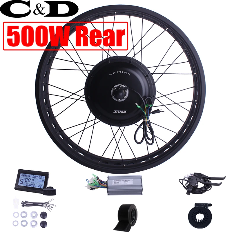 Fatbike 36 V 48 500 W комплект для преобразования электрического велосипеда XF40 мотор MXUS
