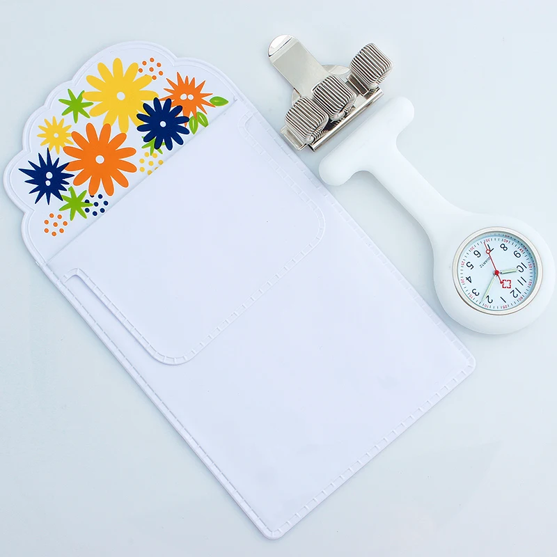 Silicone Watch Nurse Fob Watch Nursing Gift Quartz Pen Clips 4 Color Penholder Doctors Nurses Dedicated Pen Bag Practical Unisex quartz watch pocket watch