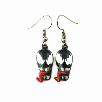

HBSWUI Wholesale Free shipping 20pair a lot venom Earrings HJKFDIDD01