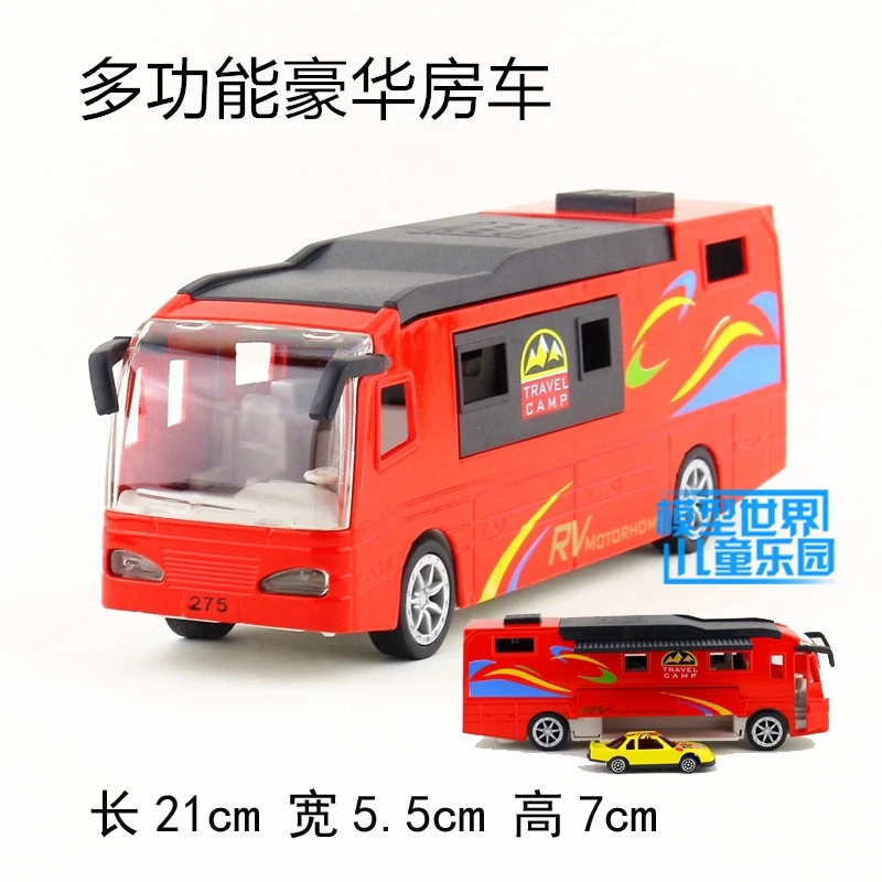 1:50 Alloy Modern Camper Vehicle Recreational Bus Motorhome Model Child Toys