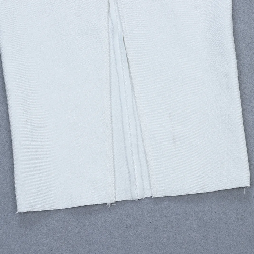High Quality Slip Strapless Black Tank Open Fork Bodycon Rayon Bandage Dress Club Party Elegant Dress (8)
