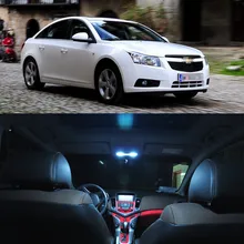 6 шт. в наборе светодиодный лампочка Внутренняя купольная карта багажник номерной знак Комплект ламп для Chevrolet Cruze 2009-2013 автомобильный Стайлинг