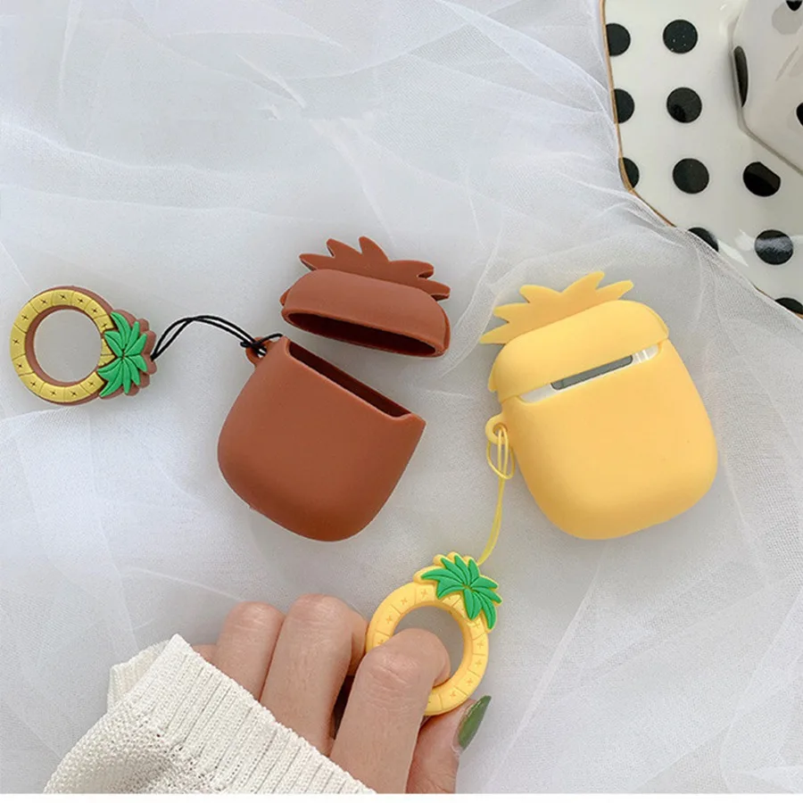 Чехол Pine apple для Airpod, силиконовый наушник, наушники Coque/Чехол Funda для Airpods 2 для apple Air Pods, зарядная коробка