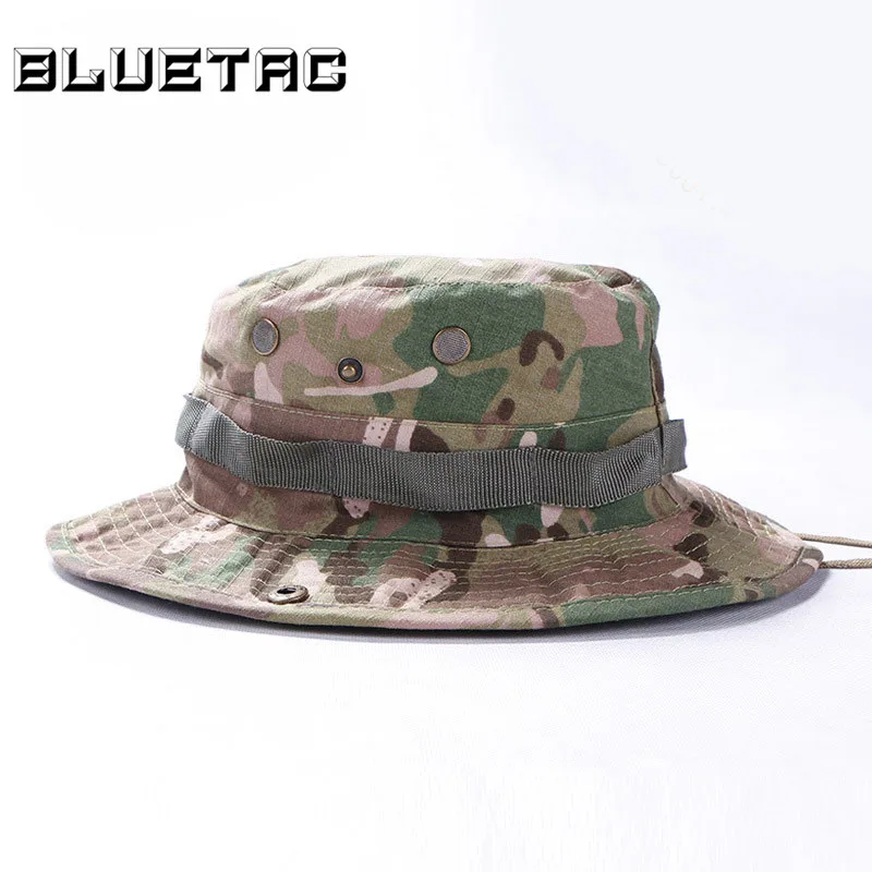 Military Army Tactical Bonnie Hat Hunting Hat Round-Brimmed Sun Bonnet Hat Outdoor Camping Fishing Cap