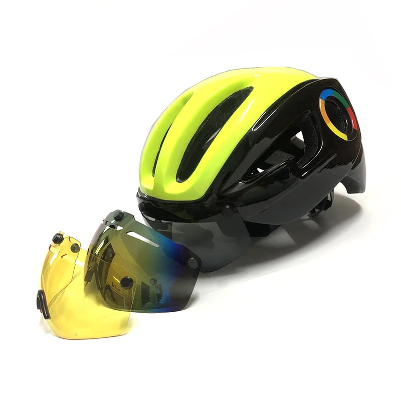 Adutls Велоспорт шлем очки M интегрально Mtb Горный Дорожный велосипед велосипедный шлем 3 линза козырек Cascos mtb bicicleta Ciclismo велосипед