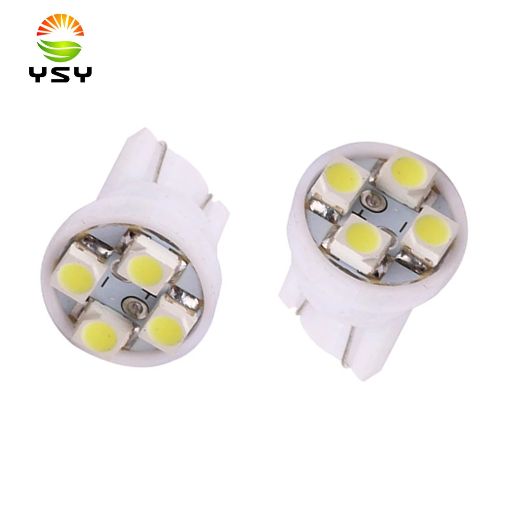Светодиодсветильник пы T10 4 SMD LED 1210 3528 194 168 W5W клиновидные лампы для автомобильного