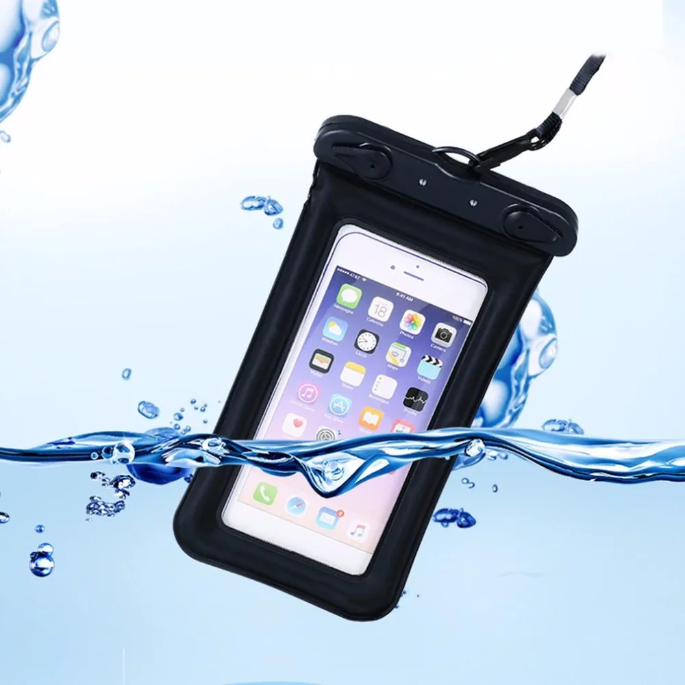 Float Airbag Waterproof Bag Phone Case Underwater Pouch Outdoor