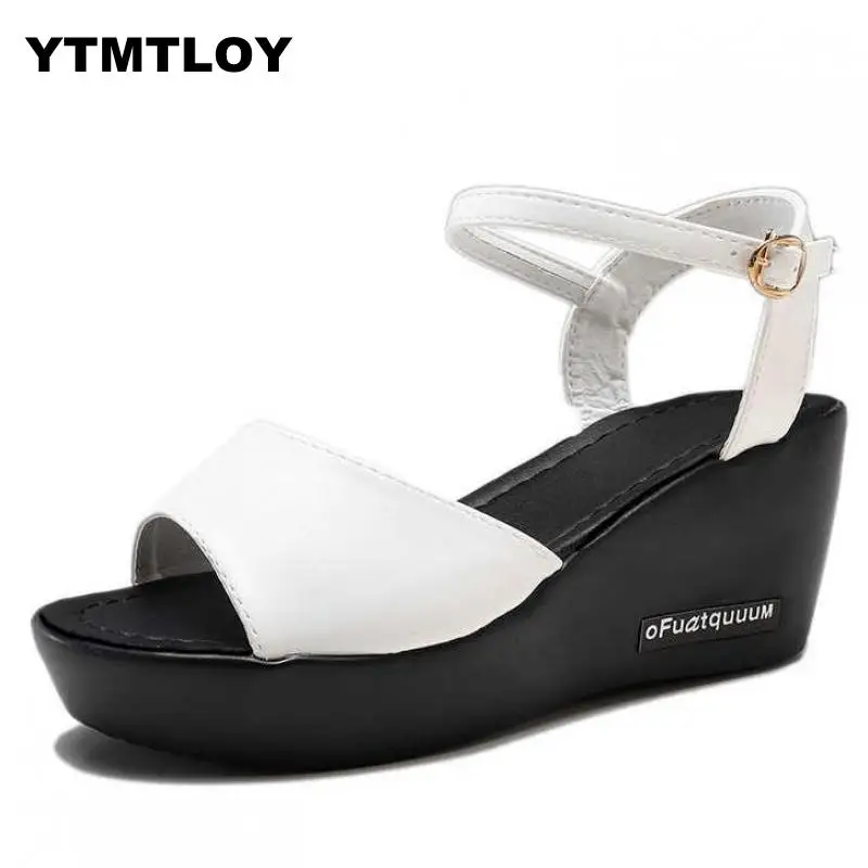 

2019 Women's Sandals Female Casual Summer Roman Peep-toe Flats Shoes Ladies Muffin Bottom Sandals Zapatillas Mujer Beach