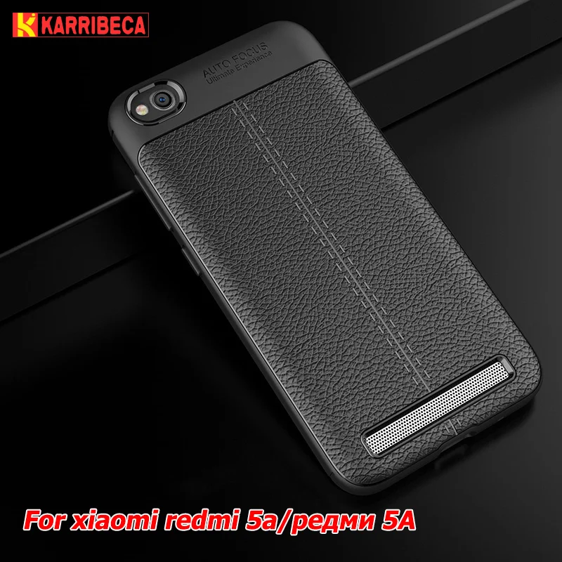 

Litchi silicone case for xiaomi redmi 5a funda lychee leather pattern tpu cover xiomi redmi 5a coque etui kryt tok kilifi