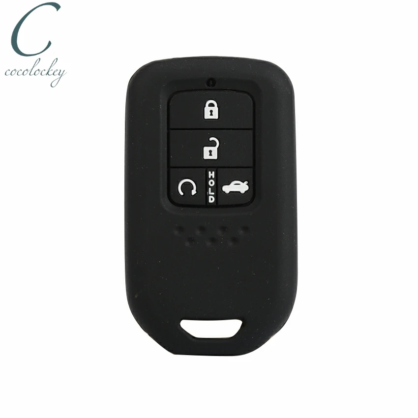 Cocolockey силиконовый чехол для автомобильного ключа Honda 4 смарт-ключа защитного