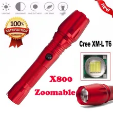 Cycling Bike Head Front Light Bicycle Light Super Bright X800 XML Zoomable Focus LED Flashlight Torch