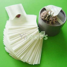 100 шт/лот термогерметичный чайный пакетик 60X80 мм Пустой теабаг, фильтровальная бумага, чистый фильтр-мешок, фильтры для кофе