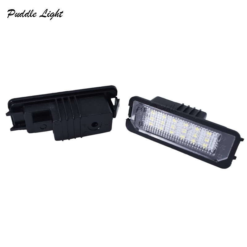 

2Pcs License Number Plate Light Lamp 18-LED For Skoda Superb 3T Sedan No Error Auto lighting
