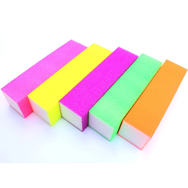 

5PCS/LOT Nail Files Buffer Block Colorful Sanding Files Emery Board Nail Art Tools Grinding Manicure Pedicure Sets