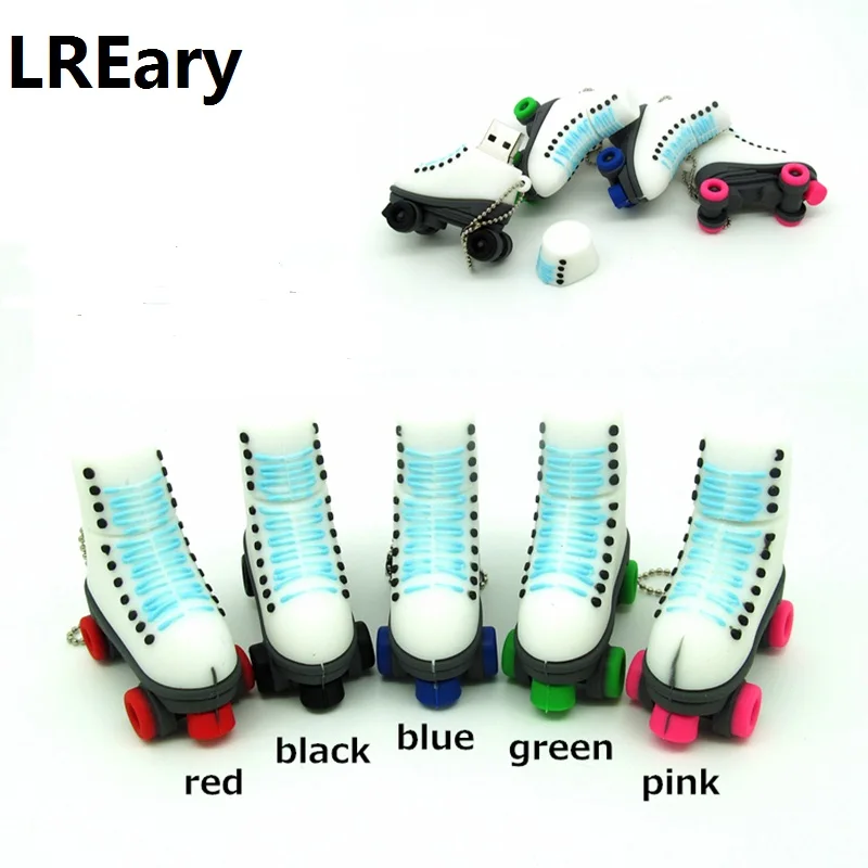 

new design Roller Skates sports Shoes Pen drive 4g 8g 16g 32g usb flash drive memory stick storage device fashion gift pendrive