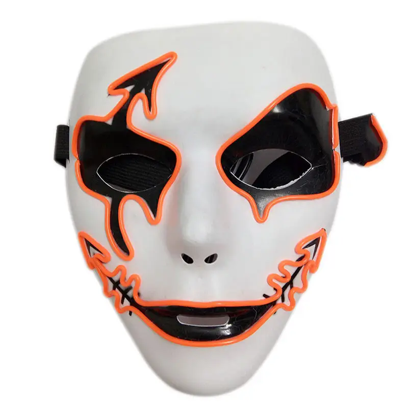 5 EL Light Halloween Latex Mask Festival Party Supplies Horrifying Mask Latex Mask For Masquerade Halloween Costume Bar Realistic - Цвет: 5