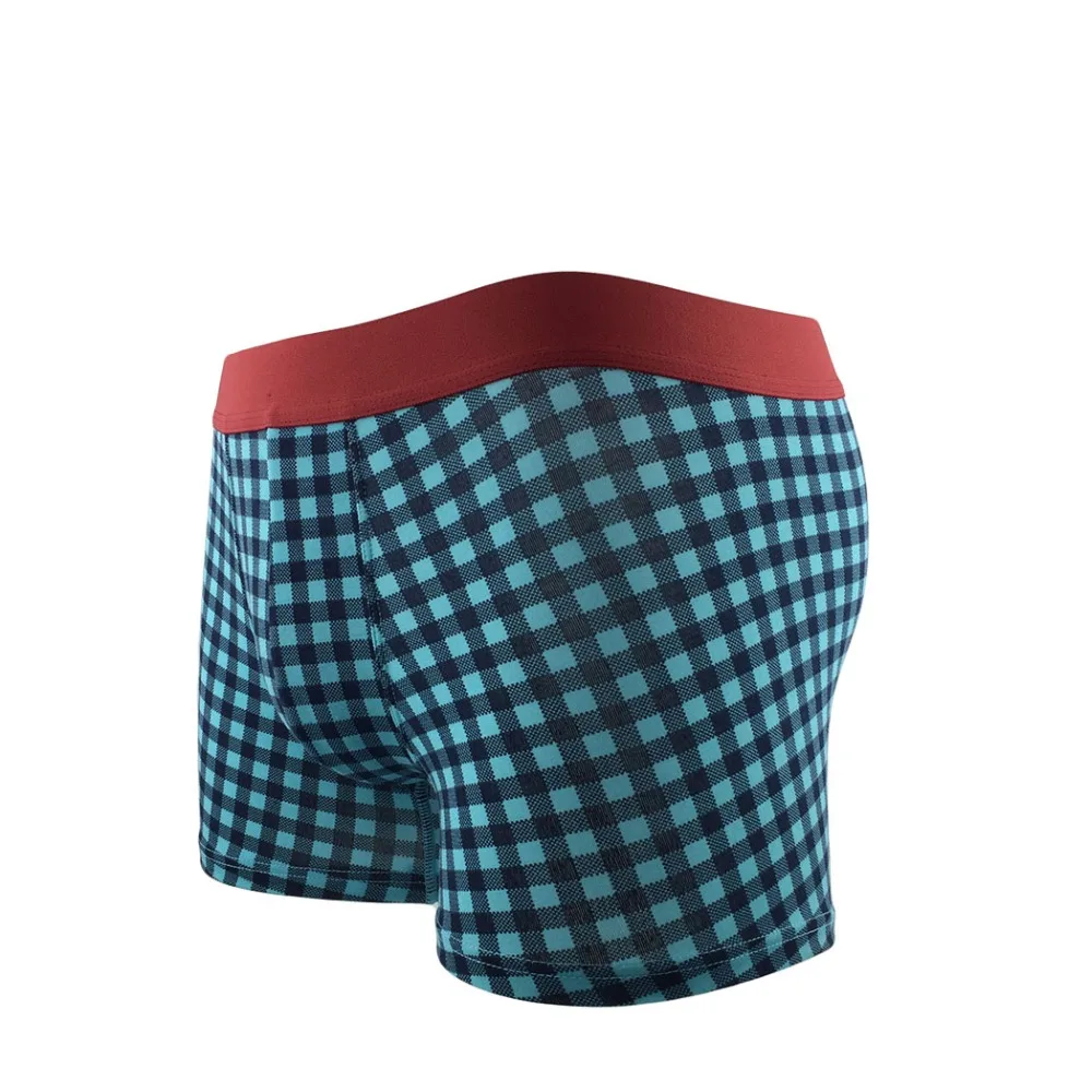 Premium Comfort Cotton Boxershorts Men Underwear Sexy Plaid Underpants homme marca boxer calzoncillos soft cueca masculina