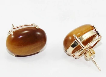

Miss charm 0000120 Tiger's Eye/Tiger eye Earring AAA+ Crystal Healing Chatoyant,