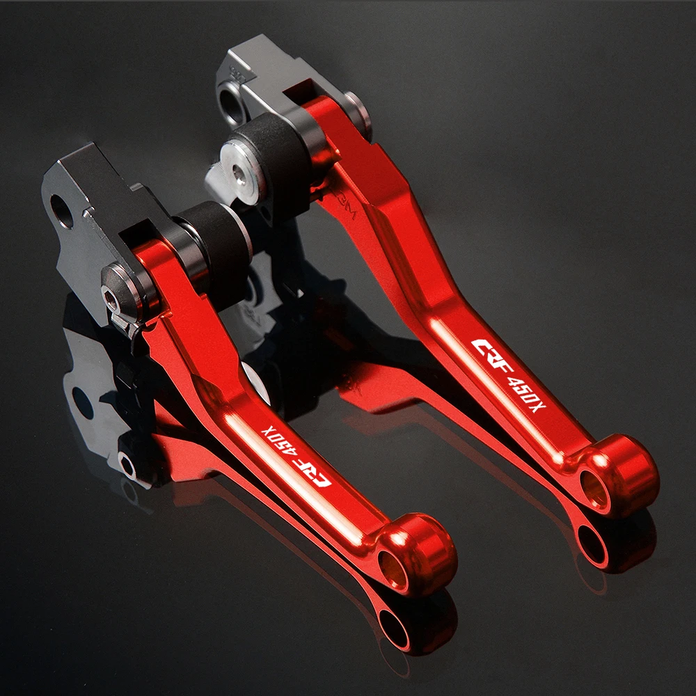 Pivot Dirt bike CNC Aluminum Brake Clutch Levers Motorcycle Parts Accessories For Honda CRF450X CRF 450X CRF 450 X 2005-2017