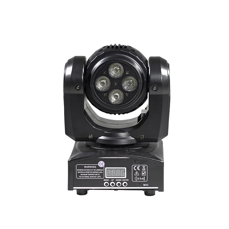 Iluminação de Palco w plus 1x10 2 Pçs e lote Lavagem Feixe Levou Lados Dobro 4x10 w Rgbw 4in1 Moving Head Dmx Led Rotating dj Stage Lâmpada Padrão 28 High Quality dmx 512 led