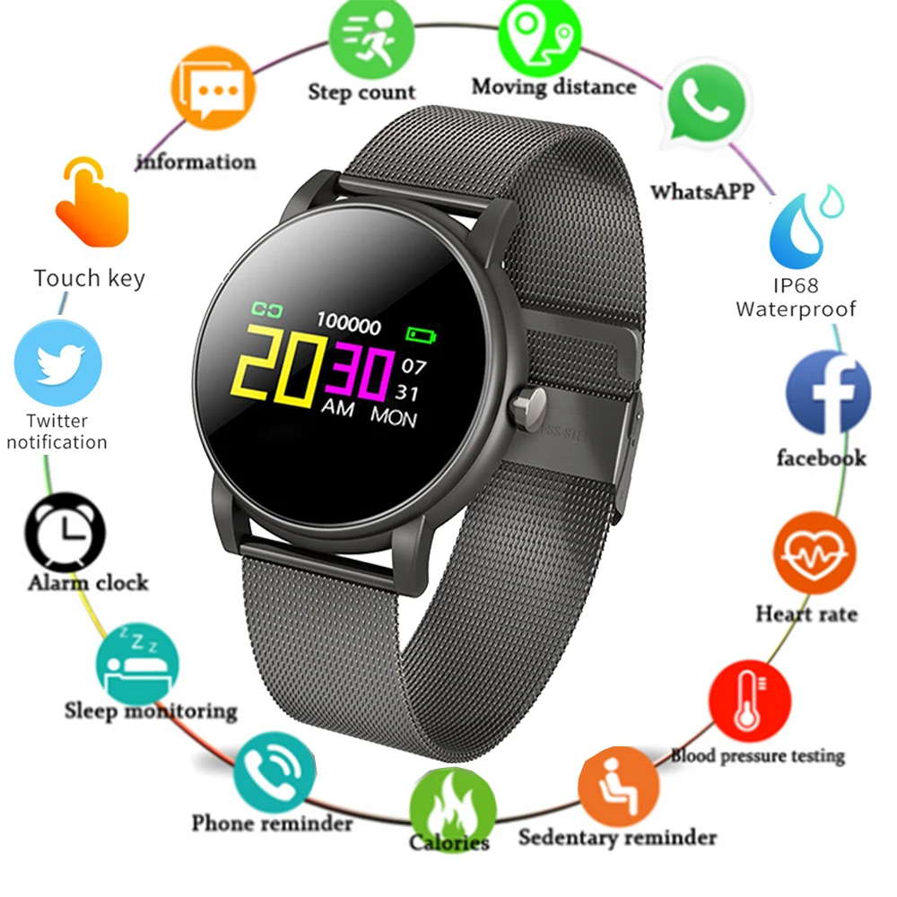 Умные часы мужские спортивные Reloj фитнес-часы-трекер Z7 монитор кровяного