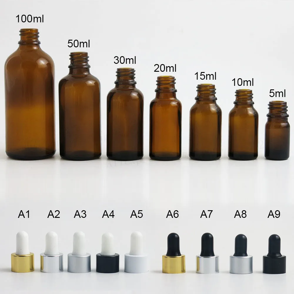 200x100 мл пустая бутылочка янтарного цвета стеклянная пипетка капельница бутылка 1 унций коричневые бутылки для электронной сигареты е жидкая капельница контейнер 20 мл 15 мл 10 мл 5 мл