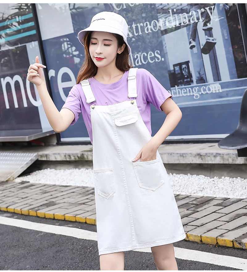 JMPRS Harajuku Denim Dress Women Summer Sleeveless Suspenders Jeans Dress Casual Black White Plus Size Girls vestidos S-5XL corset dress