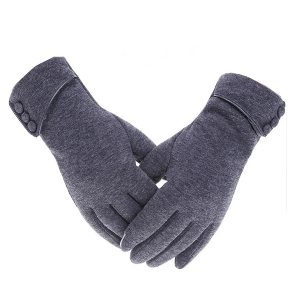 

Fleece Lined Micro Velvet Female Touch Screen Gloves Wind-proof Anti-skid Thermal Touch Screen Outdoor Cycling Snowboard Gloves