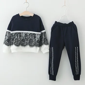 

Baby Girls Clothing Sets 2019 Spring Cotton Long Sleeve Children Tracksuits For Girls Casual Kids Clothes Set 3 4 5 6 7 Years