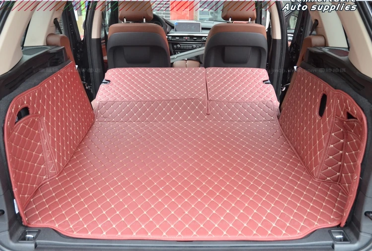

Good quality! Special car trunk mats for BMW X6 F16 2018 waterproof cargo liner mats boot carpets for X6 2017-2014,Free shipping