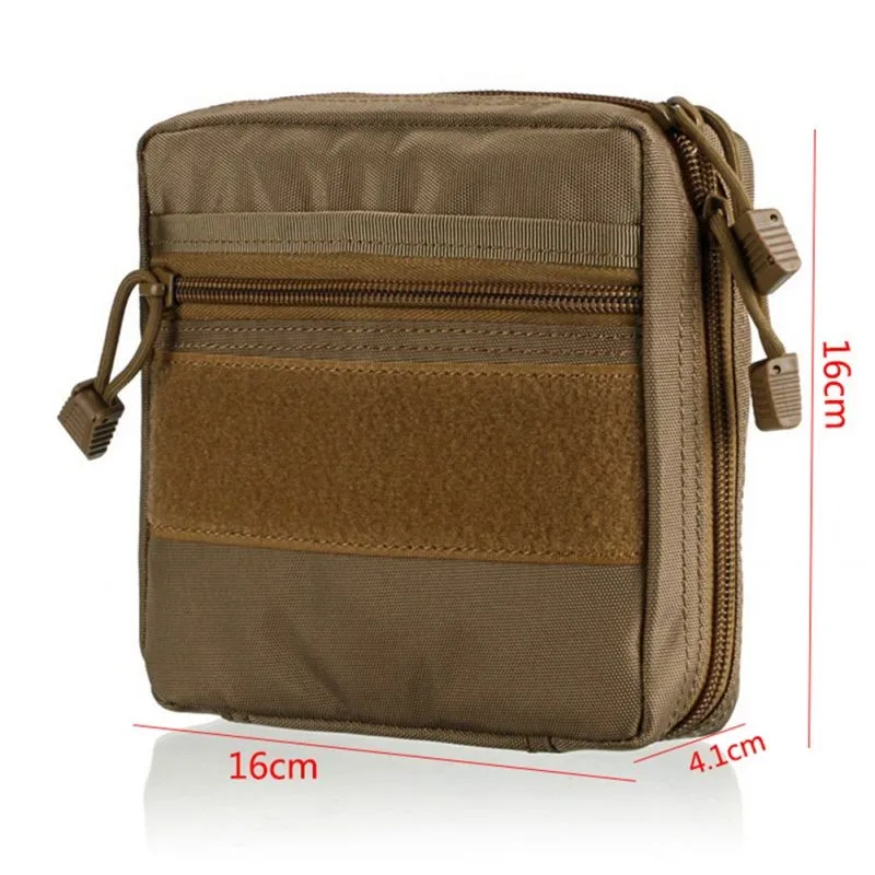 

Tactical MOLLE EDC Pouch Utility Gadget Pouch - EMT Medical First Aid Pouch Kit Survival Gear Bag