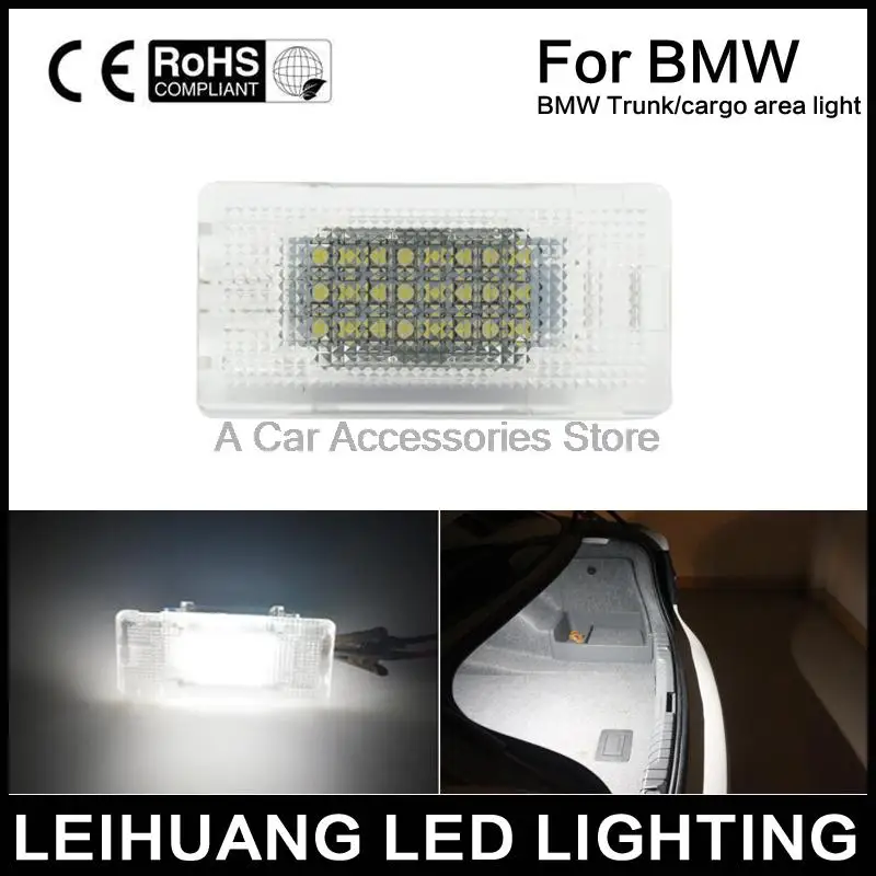 

1pcs White Error Free License Plate Light LED Trunk Cargo Area Light fit For BMW 3 5 6 7 Series X1 X5
