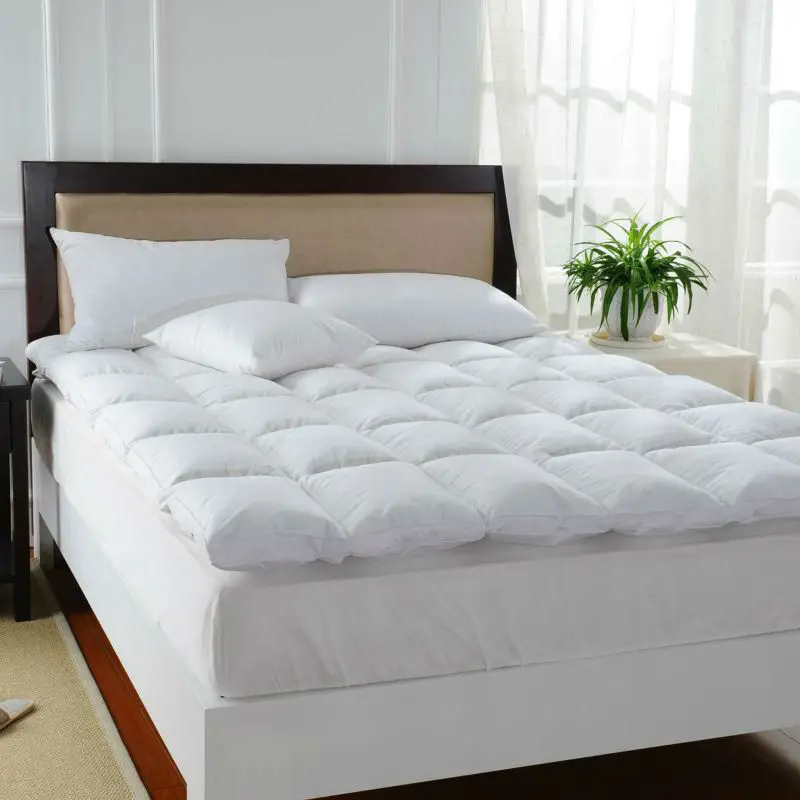 Peter Khanun White Duck Feather Bed Mattress 100% Cotton Shell 233TC Single Layer Mattress Five Stars Hotel Style 5cm Height 017 Peter Khanun White Duck Feather Bed Mattress 100% Cotton Shell 233TC Single Layer Mattress Five Stars Hotel Style 5cm Height 017