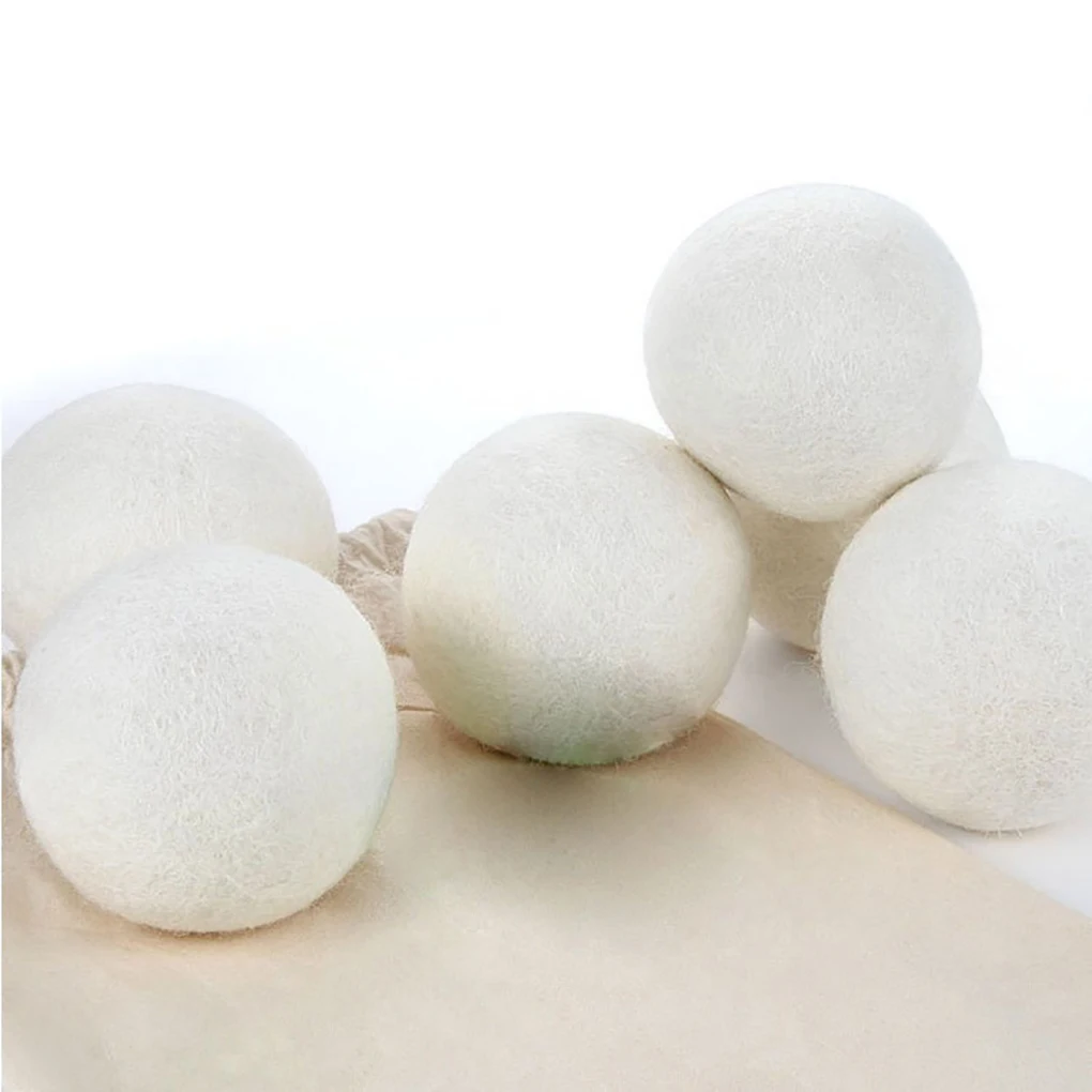 6 шт Прачечная чистый шар многоразовые натуральные органические ткани для стирки смягчитель мяч Премиум Органический шарики-сушилки стирка одежды