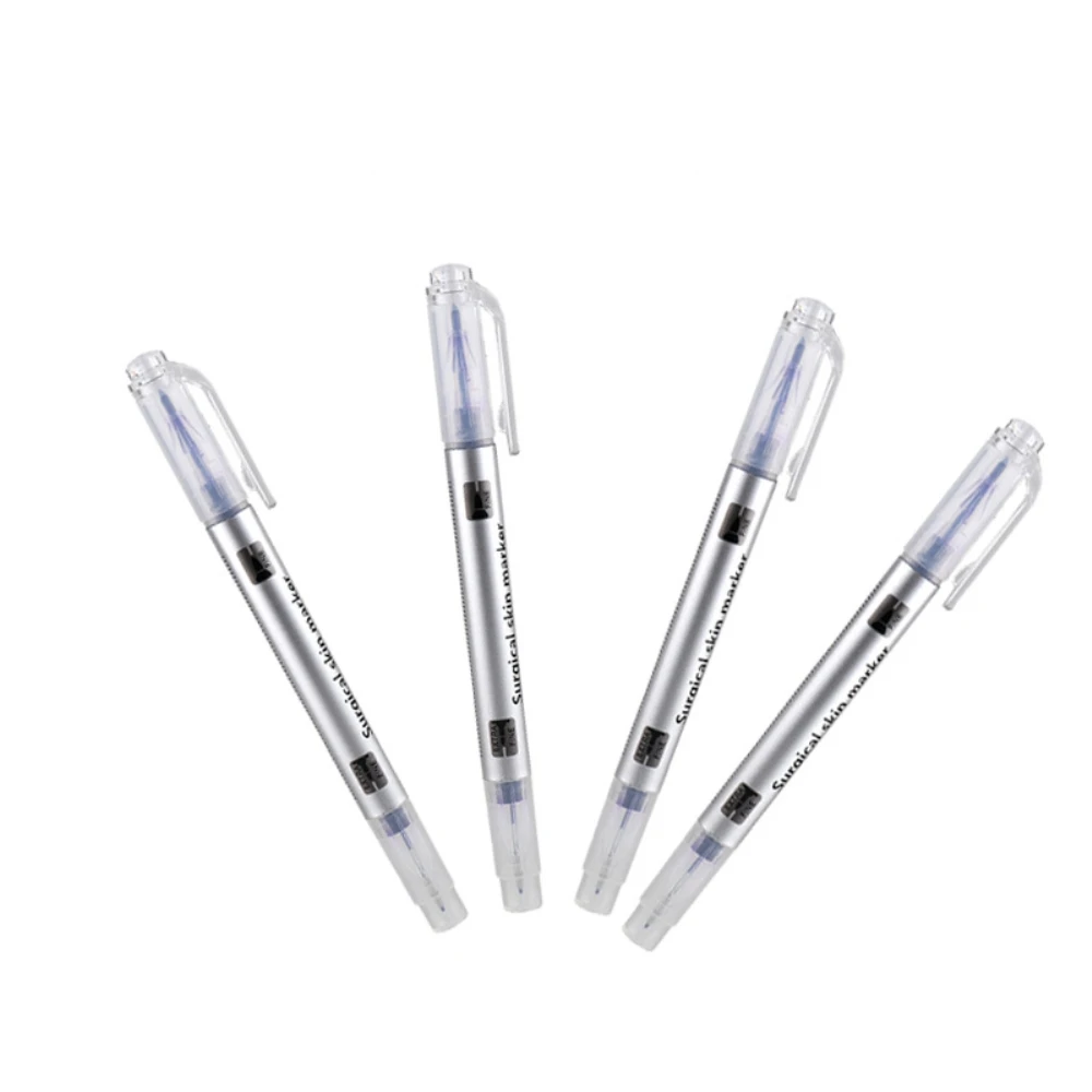 

2Pcs Microblading Tattoo Skin Marker Pen with Measure Ruler Eyebrow Surgical Pen Positioning Tool Eyebrow Tattoo Pen Pencil