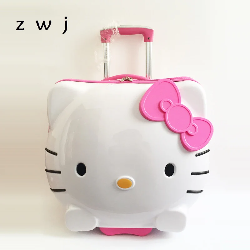 Hello kitty стиль принцессы 19 дюймов милый Кот детская багажная тележка чехол 3d