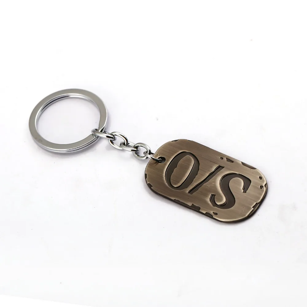 

Anime Gangsta Keychain Gina Paulklee Twilight S/O Logo Cosplay Dog Tag Pendant Keyring For Fans