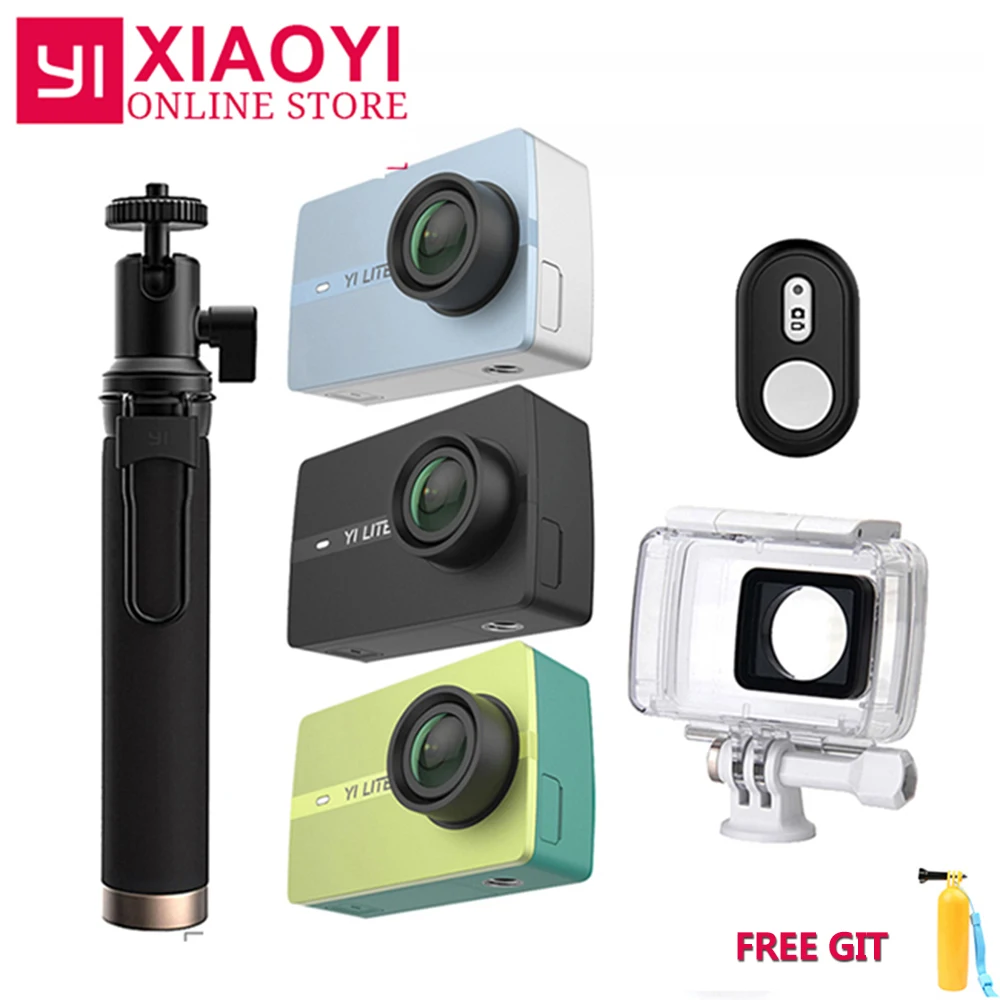 

YI Lite Action Camera 16MP Real 4K Sports Camera Bluetooth WIFI 2" Touch LCD Screen EIS 150 Degree Lens International Edition